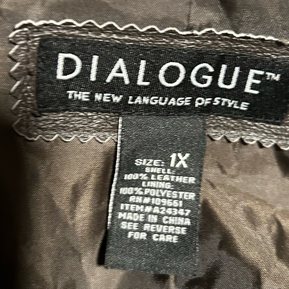Dialogue Leather Jacket - Picture 7 of 9